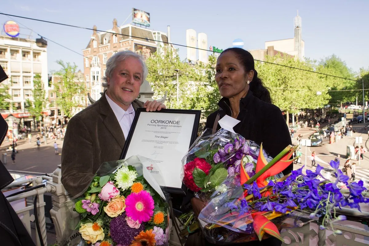 Uitreiking van de Penning 2015 op het balkon van de Stadsschouwburg