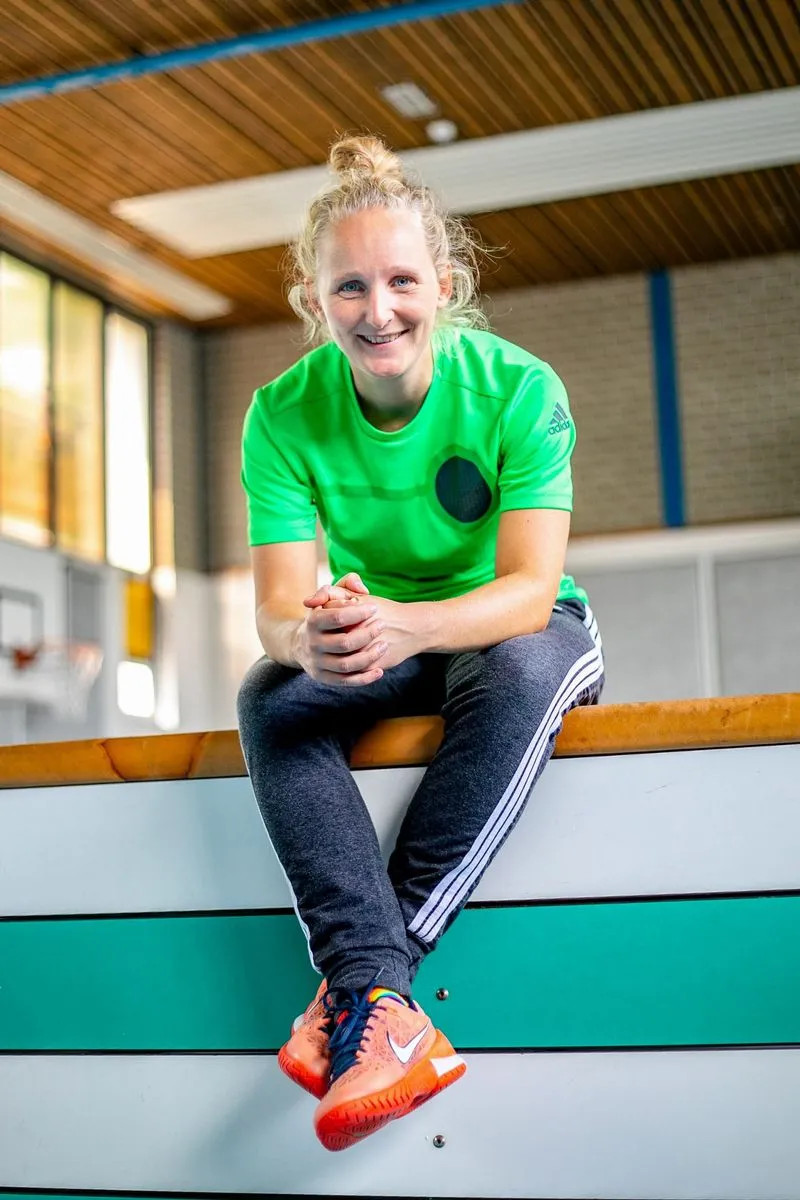 Marjolein Ruhl in de gymzaal